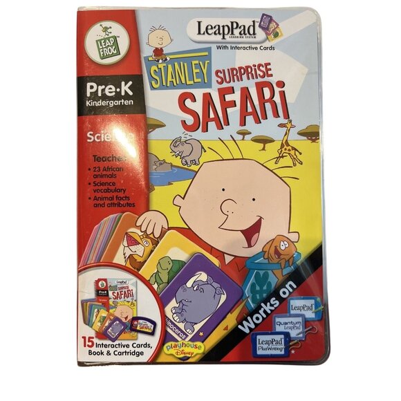 Leapfrog Other - LeapFrog Stanleys Surprise Safari Pre-K Educational Set W/ Book Cartridge & Card